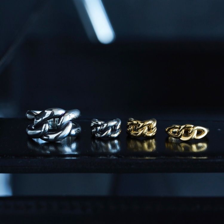 【お取り寄せ注文可能】Curb Chain Ring_L