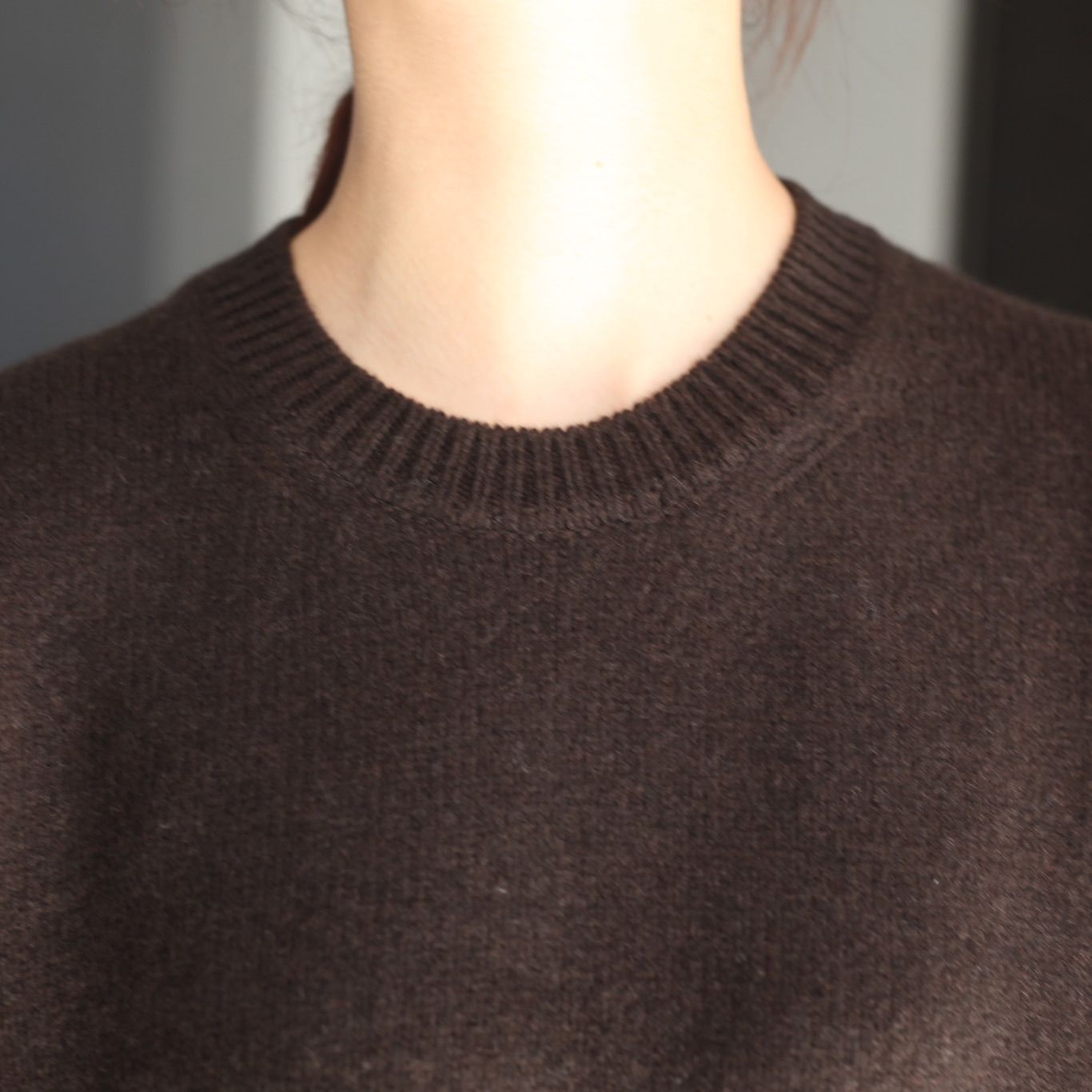 【残りわずか】Extra Fine Wool Warm Knit Crew Neck LS