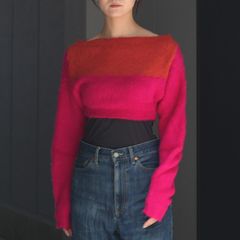 【残り一点】Fuzzy Short Knit