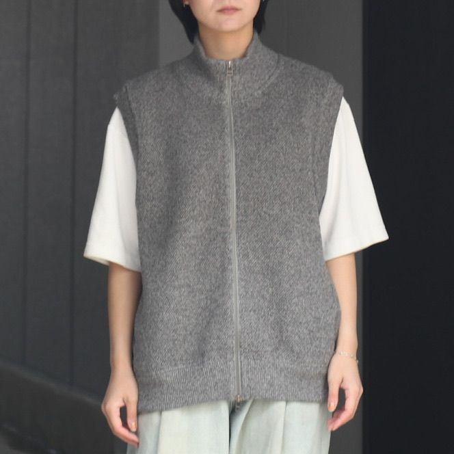 crepuscule - 【残りわずか】Moss Stitch Zip Vest | ACRMTSM ONLINE STORE