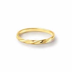 【お取り寄せ注文可能】Half Twist Ring S(K18 YELLOW GOLD)