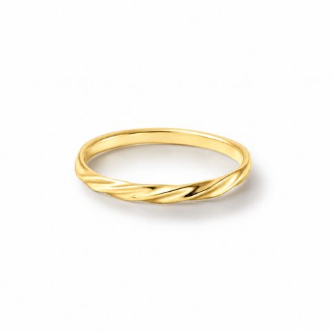 【お取り寄せ注文可能】Half Twist Ring S(K18 YELLOW GOLD)