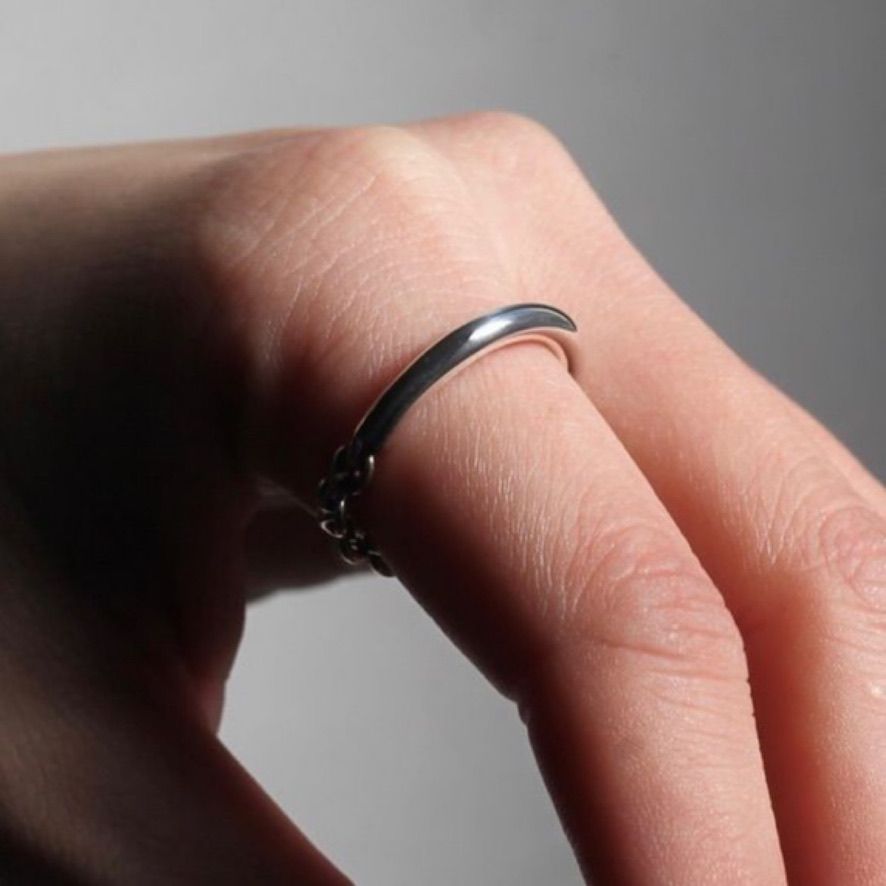 【残り一点】Mix Chain Ring(ANTIQUE)