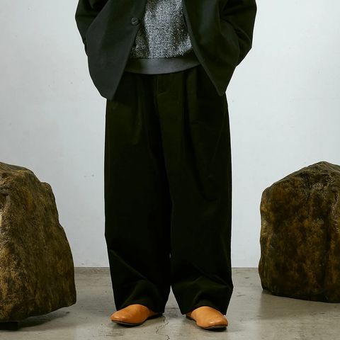【残り一点】モールスキンシンプル2タックワイドPT