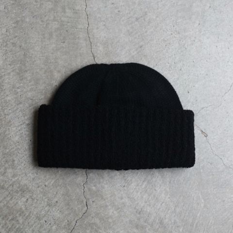 【残りわずか】Wool Knit Cap(BLACK)