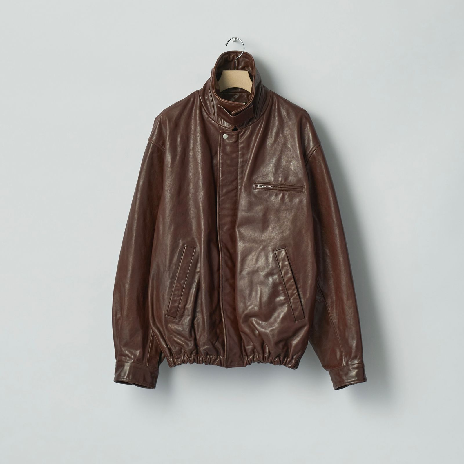 【残りわずか】Cow Leather Vintage Zip Jacket