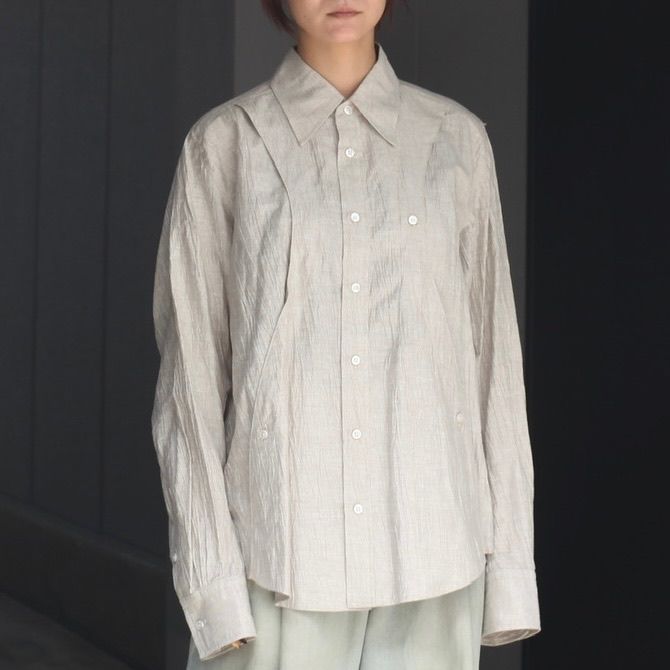 【残り一点】Plaid Panelled Utility Shirt