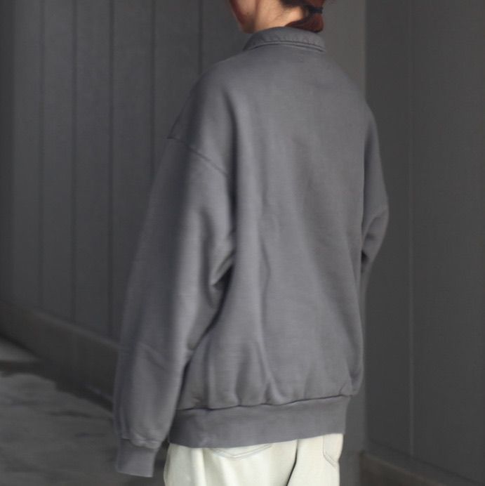 【残り一点】Pigment Dyed Zip Sweatshirt
