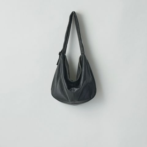 【残りわずか】Goat Leather Shirring Handle Shoulder Bag