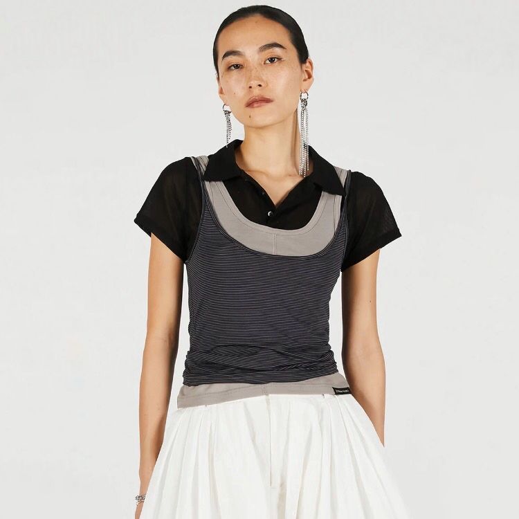 【残り一点】Layered Polo Shirt