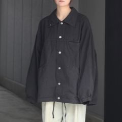 【残り一点】ガーメントダイオーバーサイズハーフコート