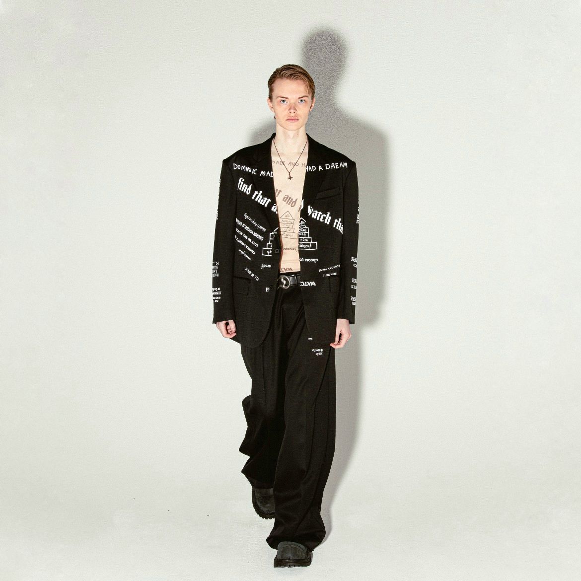【残り一点】"TATTOO" Adjuster Wide Slacks