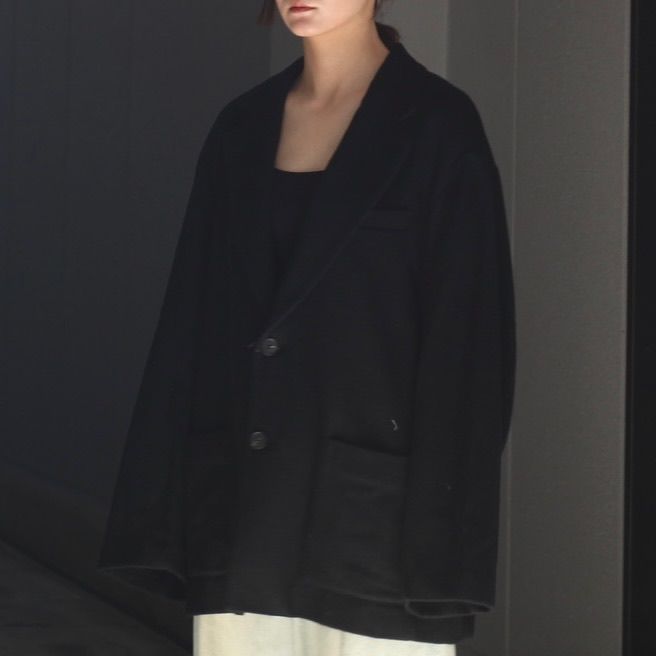 【残り一点】Wool/Cashmere Fleece Single Breasted Jacket