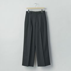 【残りわずか】Easy Long Wide Trousers(2/90 WOOL GABARDINE)