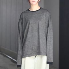 【残り一点】32G Wool Stripe LS Tee