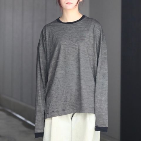【残り一点】32G Wool Stripe LS Tee