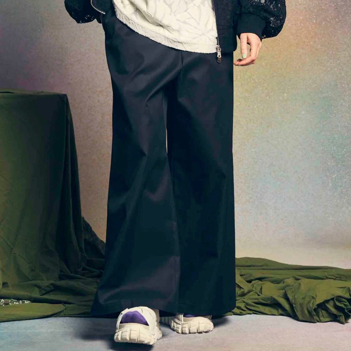 【残り一点】120/2/2 Suvin Cotton No Tuck Buggy Pants