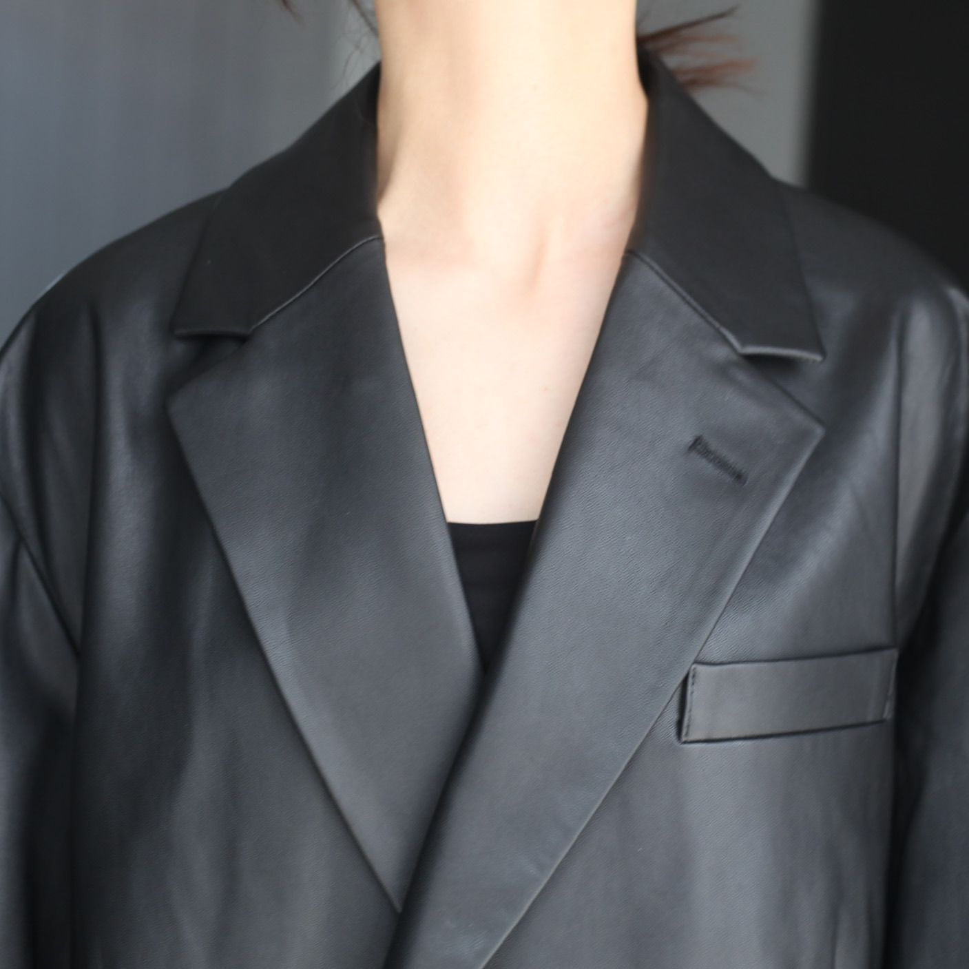 【残りわずか】Leather Double Brested Jacket