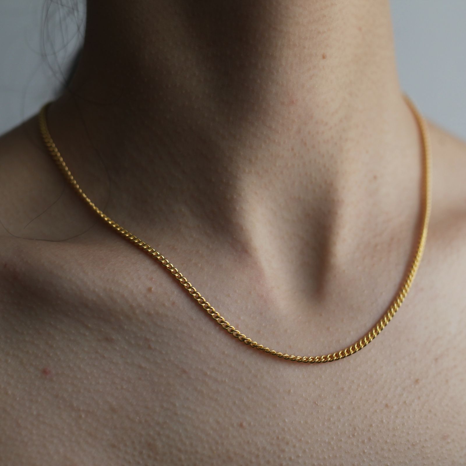 【お取り寄せ注文可能】Unisex Curb Chain Necklace 47