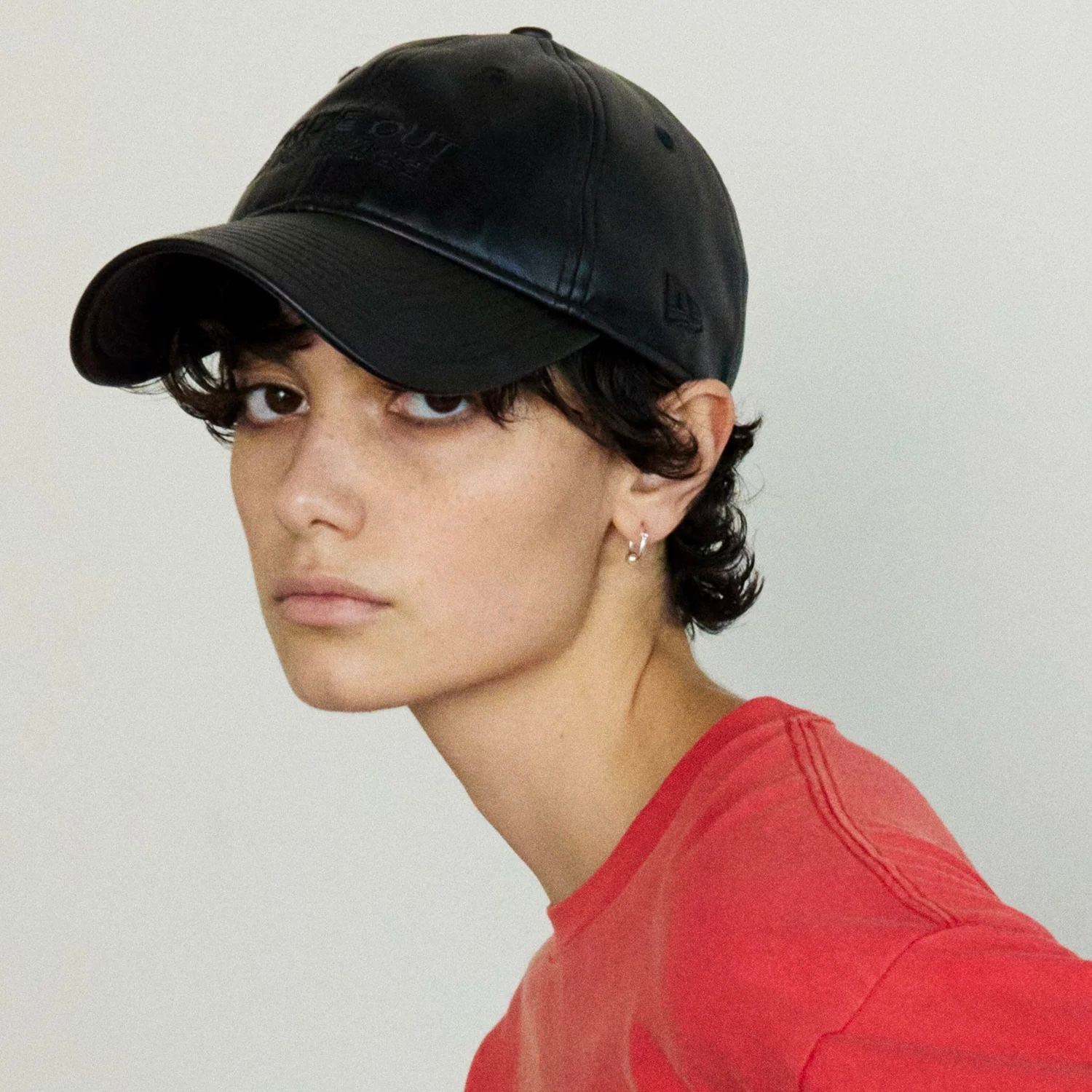 【再販売通知受付可能】Prize Out Logo Vegan Leather Cap
