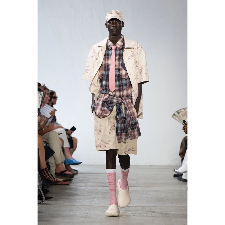 【残り一点】Beige Botanical Dyed Baseball Cap