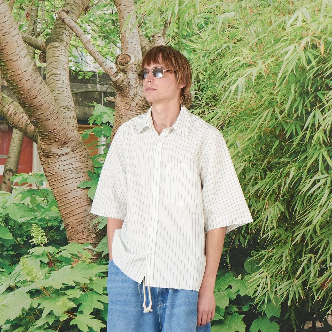 Camiel Fortgens 断ち切り白シャツ Sサイズ CAMIEL FORTGENS シャツ 「CAMIEL FORTGENS」BIG SHIRT