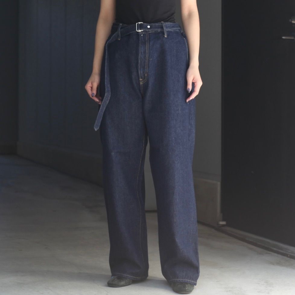 【残り一点】Belted Trousers(ONE WASH)