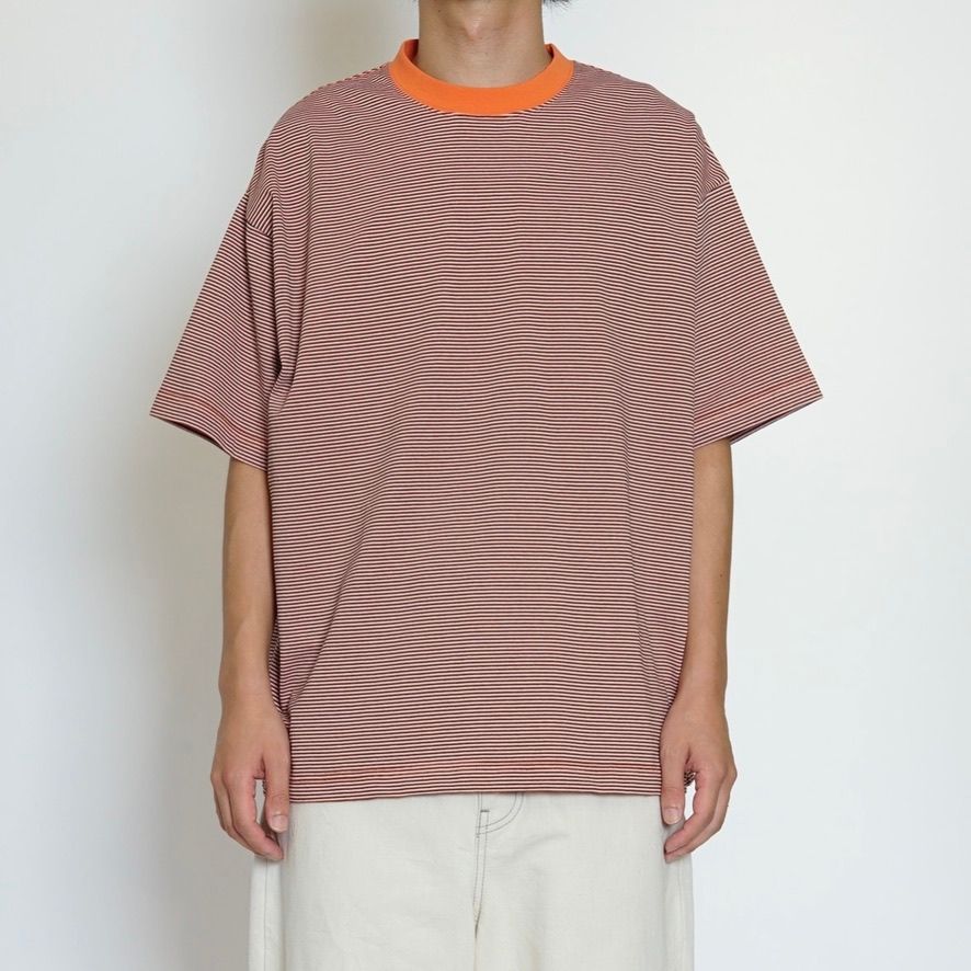 【残りわずか】Mercerization Border Wide S/S Tee