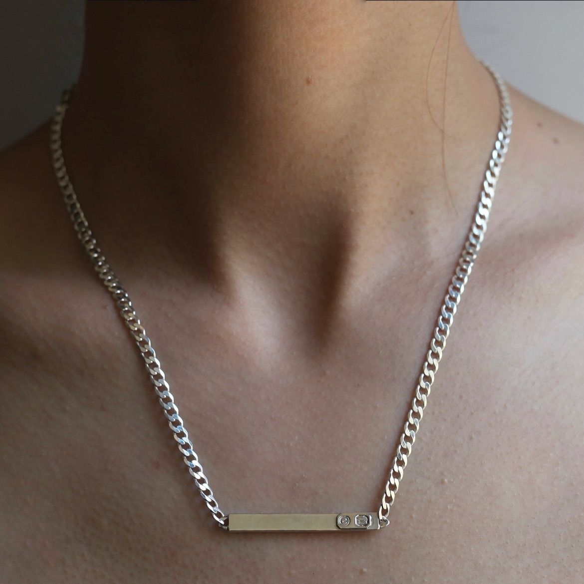 【残り一点】ID Necklace Small(SILVER)
