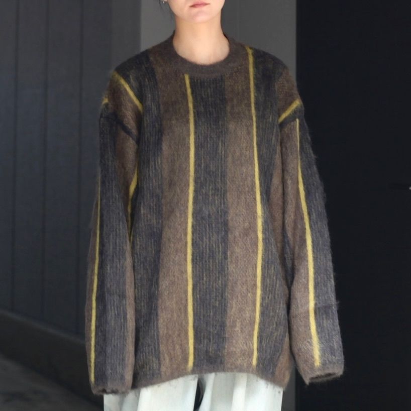 stein - 【残りわずか】Mohair Stripe Knit LS | ACRMTSM ONLINE