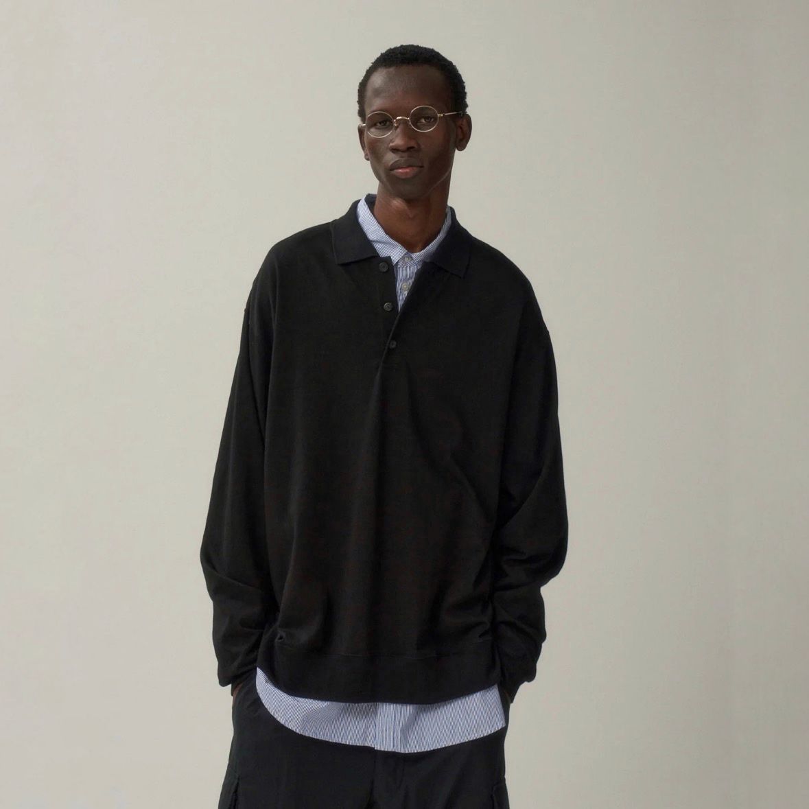 【残り一点】Suvin Double Jersey Polo Shirt