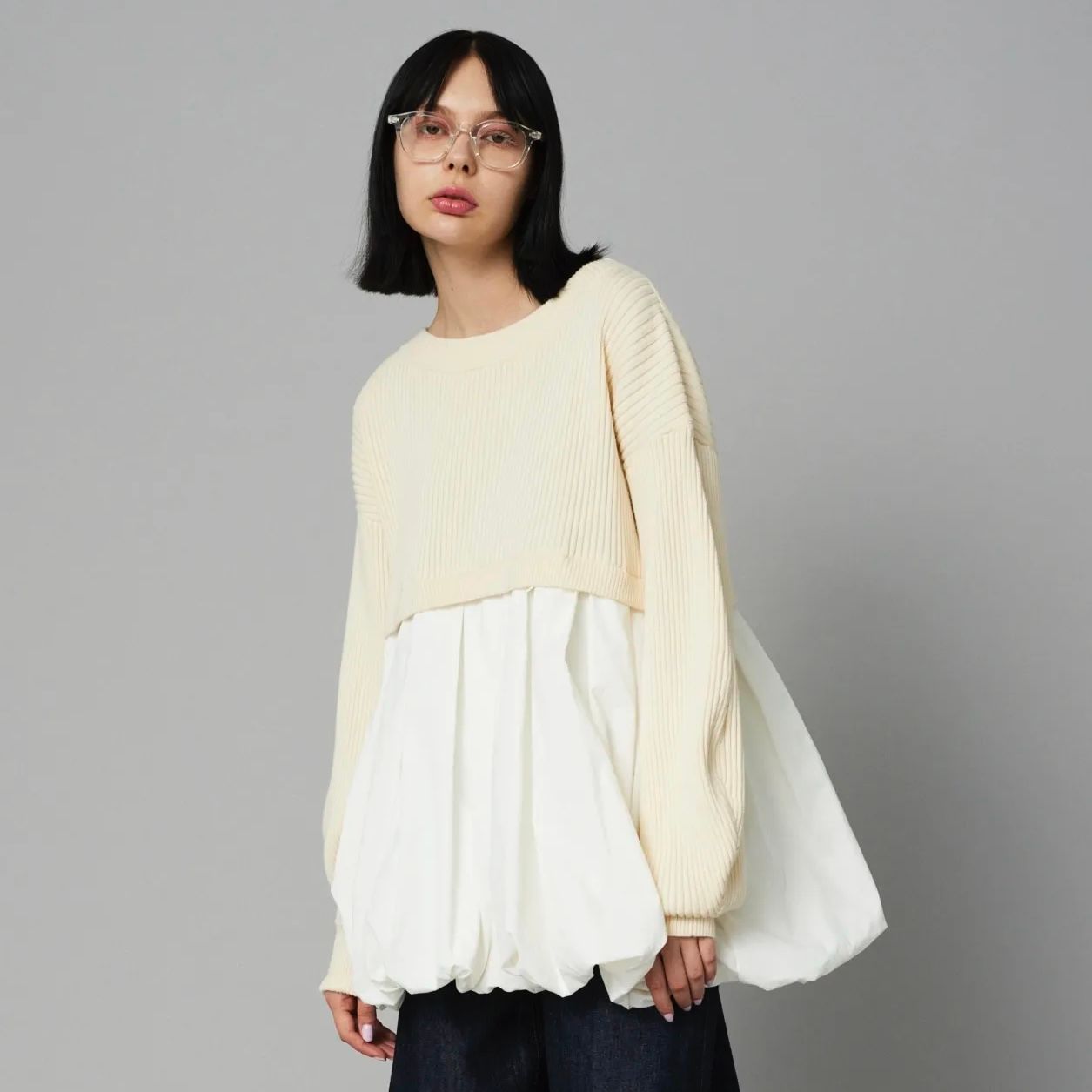 HeRIN.CYE - 【残り一点】Tuck Balloon Knit Tops | ACRMTSM ONLINE STORE