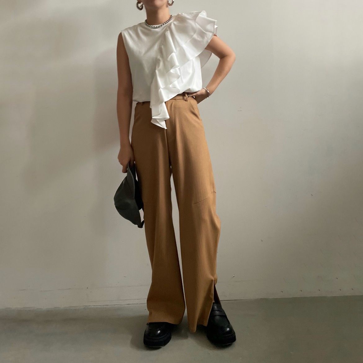 【残り一点】Retro Round Slit Pants