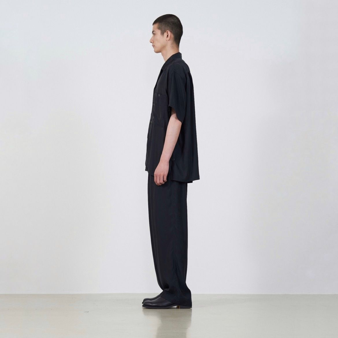 YOKE - 【残り一点】Cupro Open Collar Shirt | ACRMTSM ONLINE