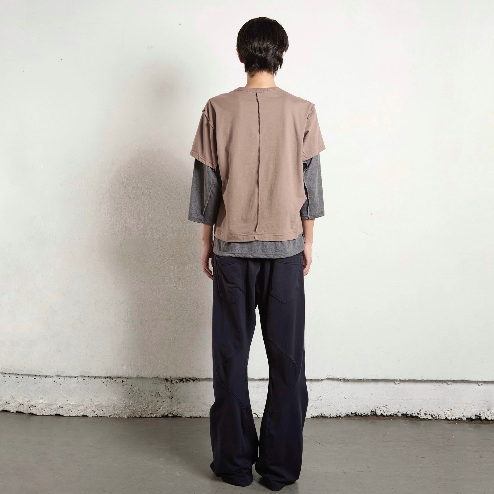【残り一点】Double Layered 3/4 Sleeve T-Shirt
