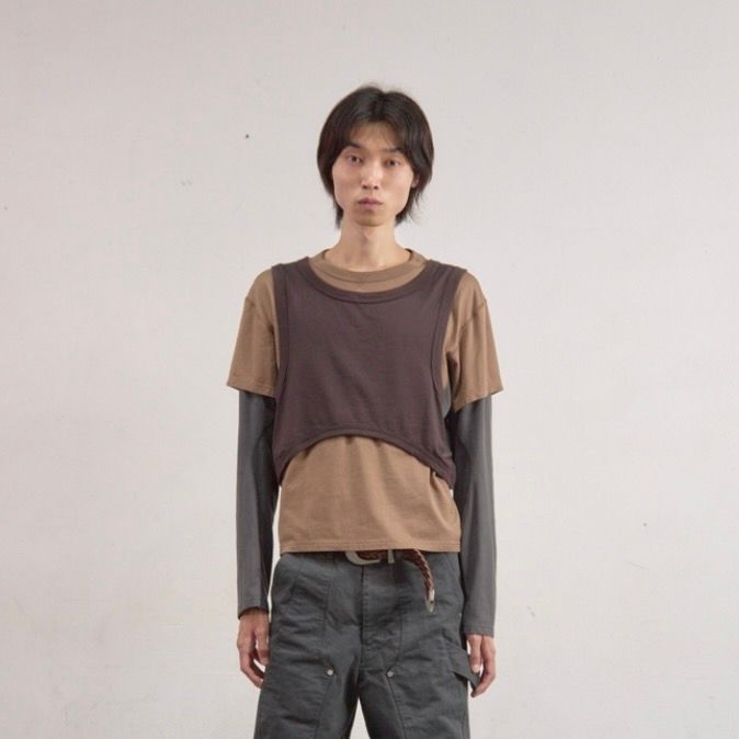 【残り一点】Panelled Multi Layerd T-Shirt
