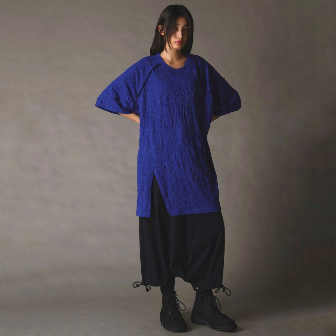 【残り一点】股下釦サルエルパンツ