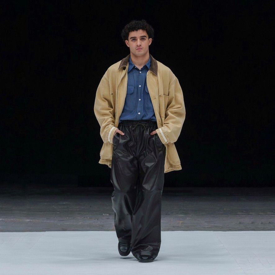 【残り一点】Vintaged Denim Coverall Half Coat