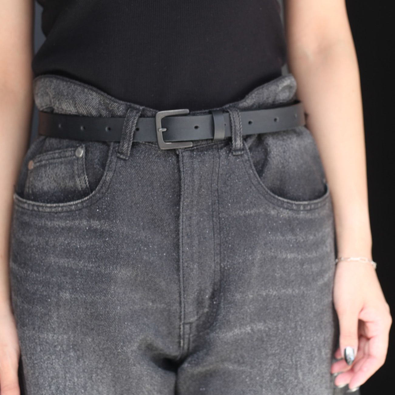 【残り一点】Glitter Twill 3D Twisted Wide Leg 5P Pants