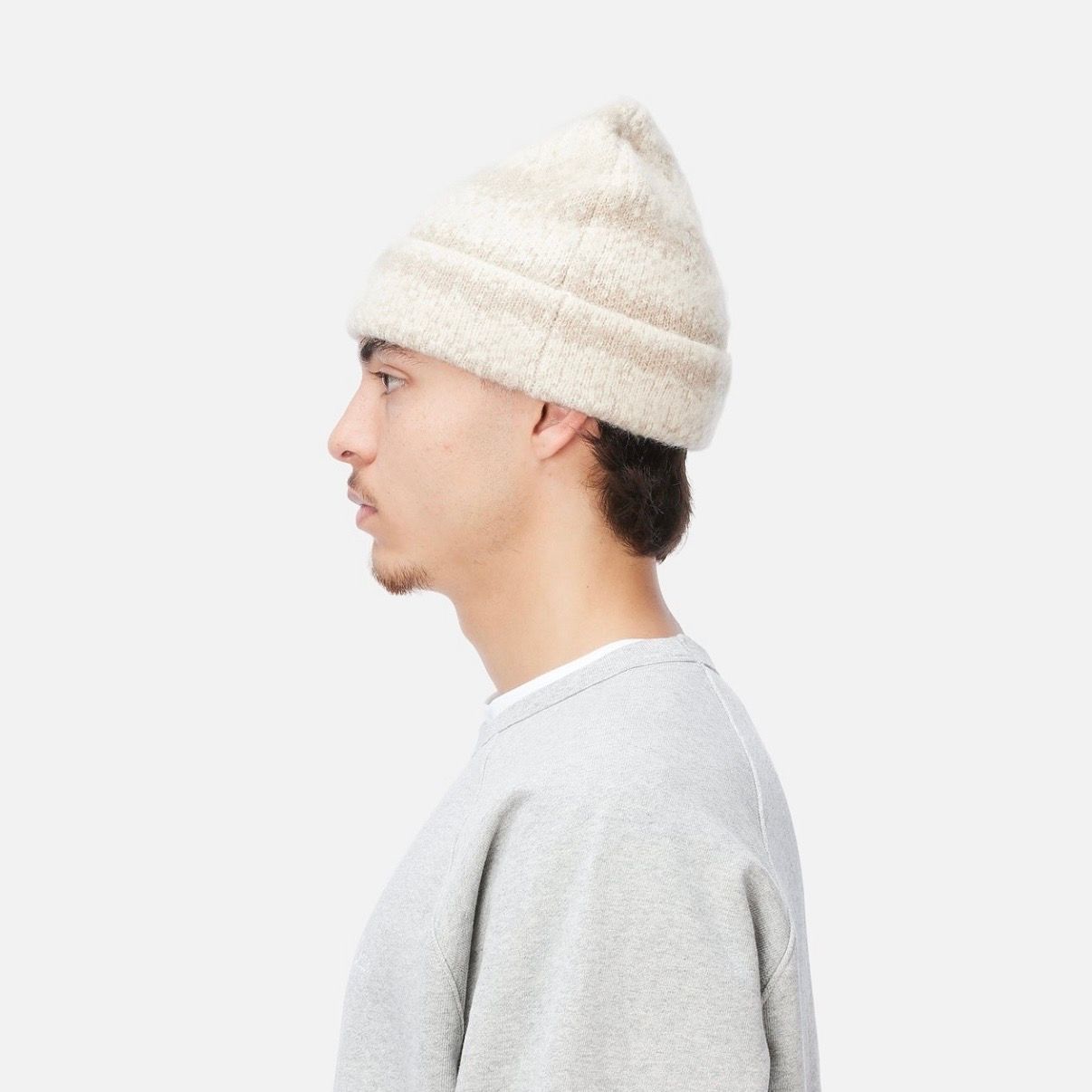 【残り一点】Mohair Striped Beanie
