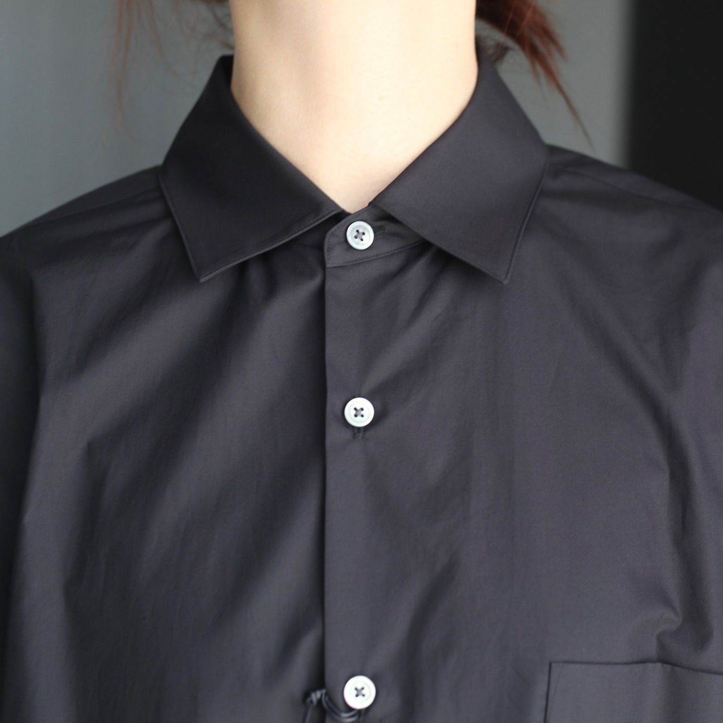 【残りわずか】Suvin Cotton Oversized Down Pat Shirt