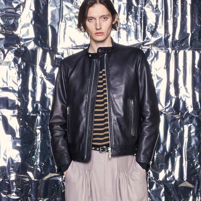 【残り一点】Dress-Fit Sheep Leather Single Rider JKT