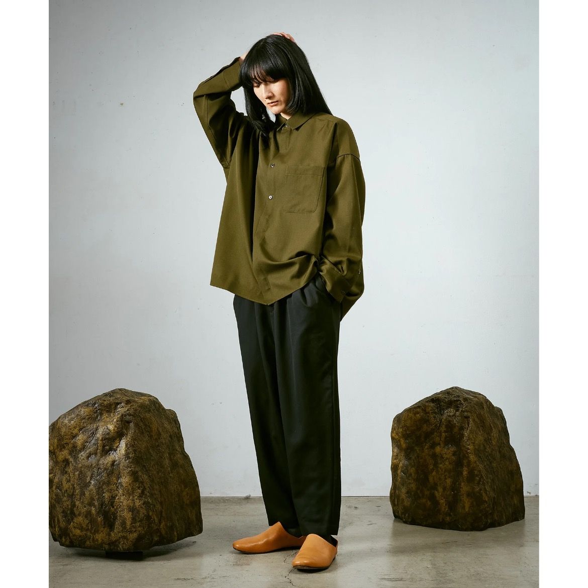 【残り一点】よそいきワイドBOXシャツ