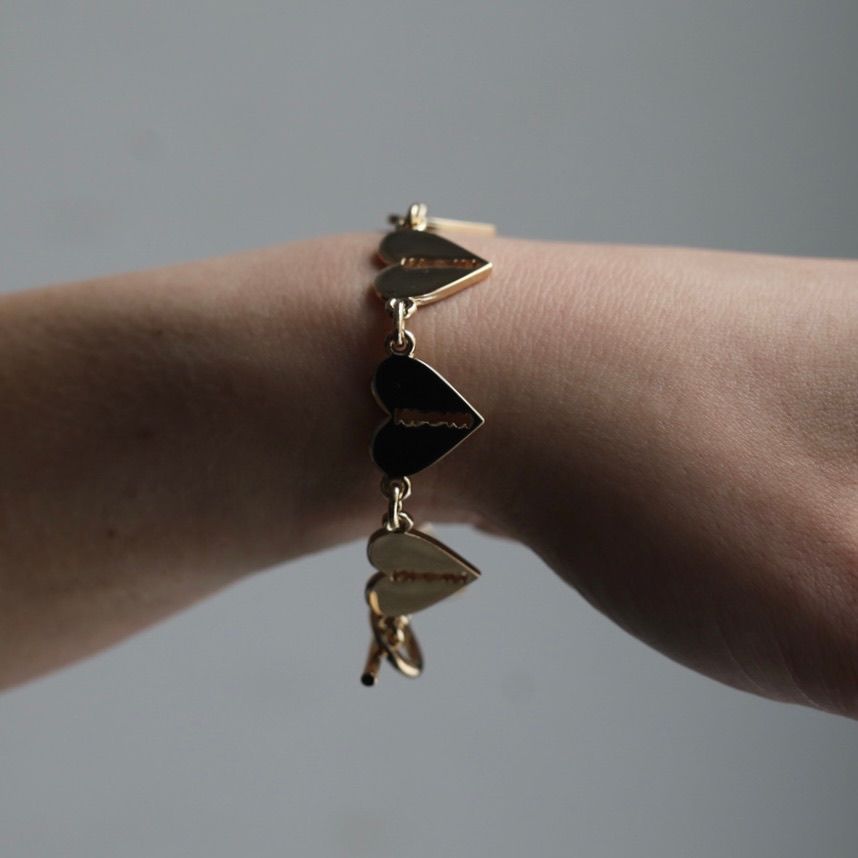 【残りわずか】Multi Heart Razor Bracelet(GOLD)