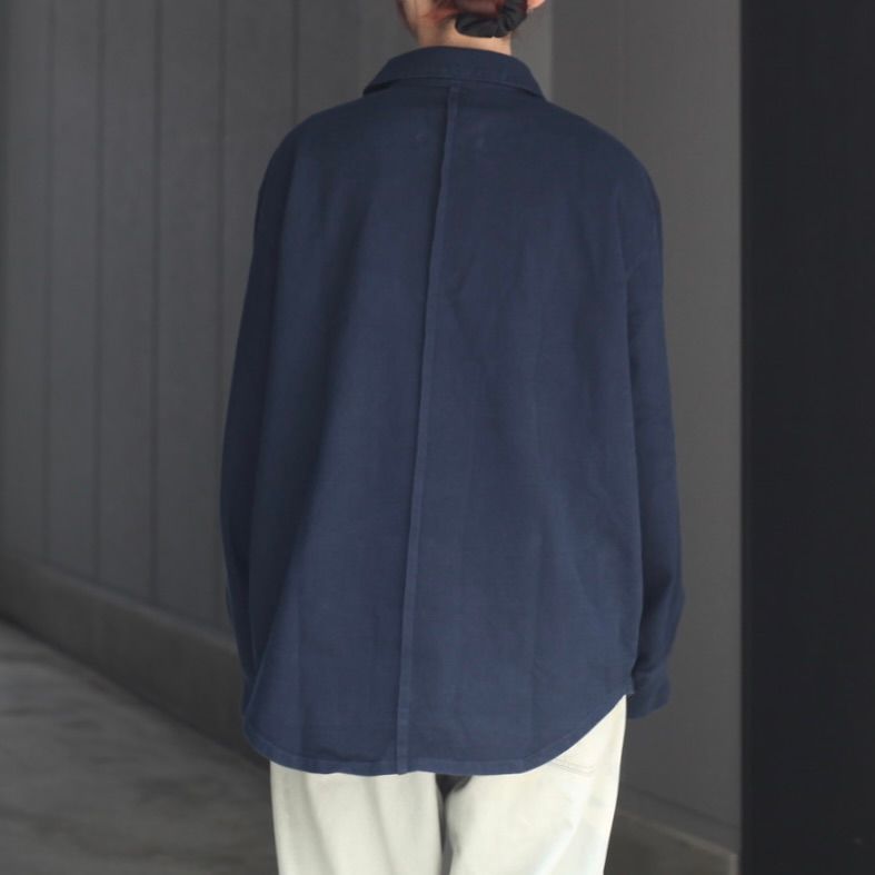 【残り一点】ヘビーコットンガーメントダイL/Sポロシャツ