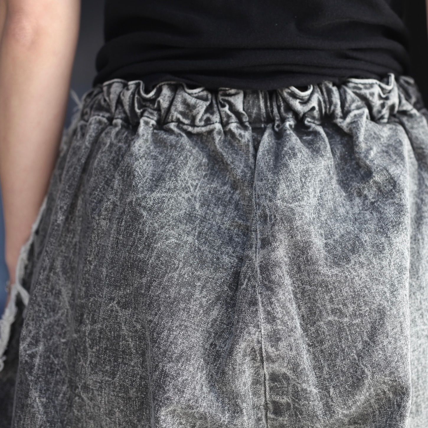 【残り一点】ピグメントプリントデニムショーツ