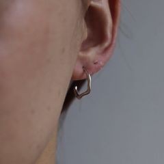 【残り一点】Branch Hoop 1.2cm(SILVER)
