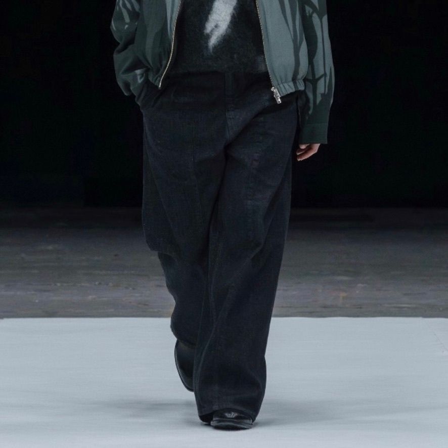 YOKE - 【残り一点】Denim 3pleated Wide-Leg Trousers