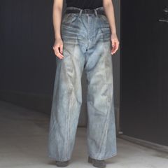 【残りわずか】3D Twisted Wide Leg Jeans
