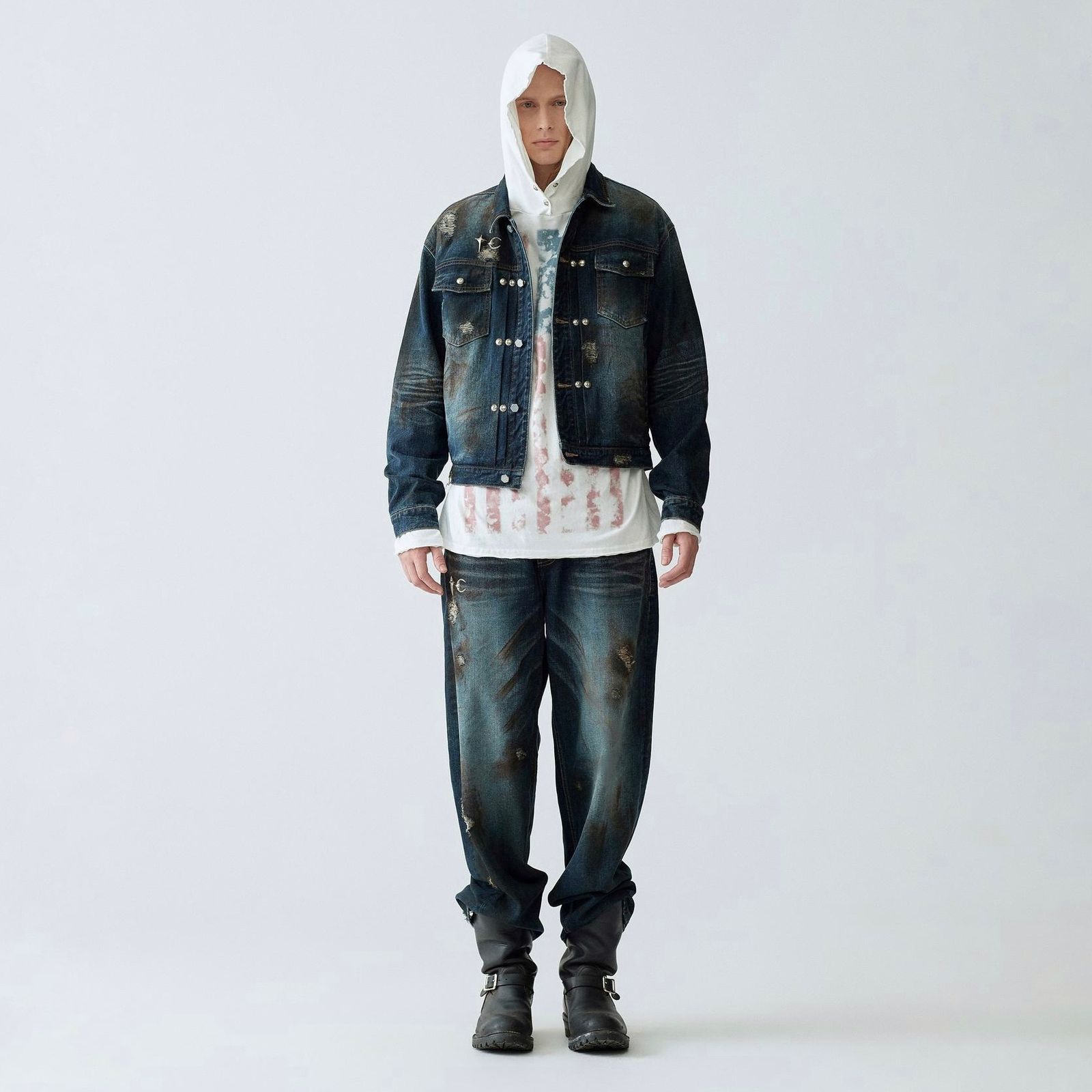 Thug Club - 【残り一点】Burn Down Denim Jacket | ACRMTSM